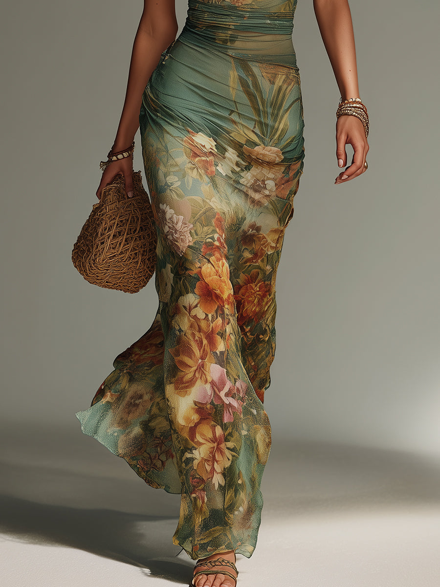 Shantoria™ | Abito Lungo Floreale