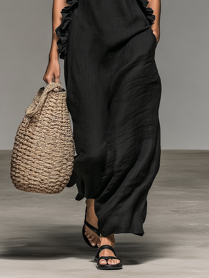 Gladys™ | Abito Lungo con Tasche