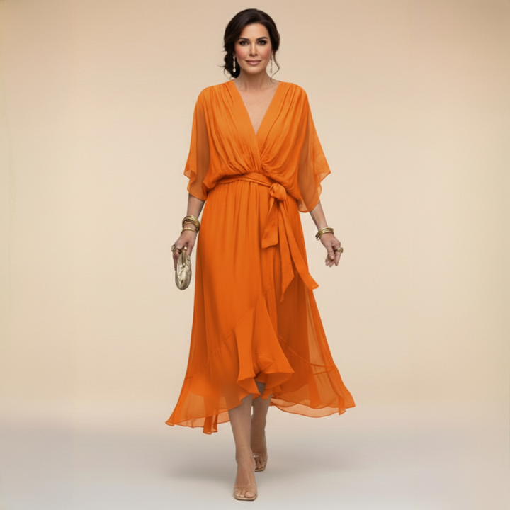 Monica | Abito Fluido con Scollo a V