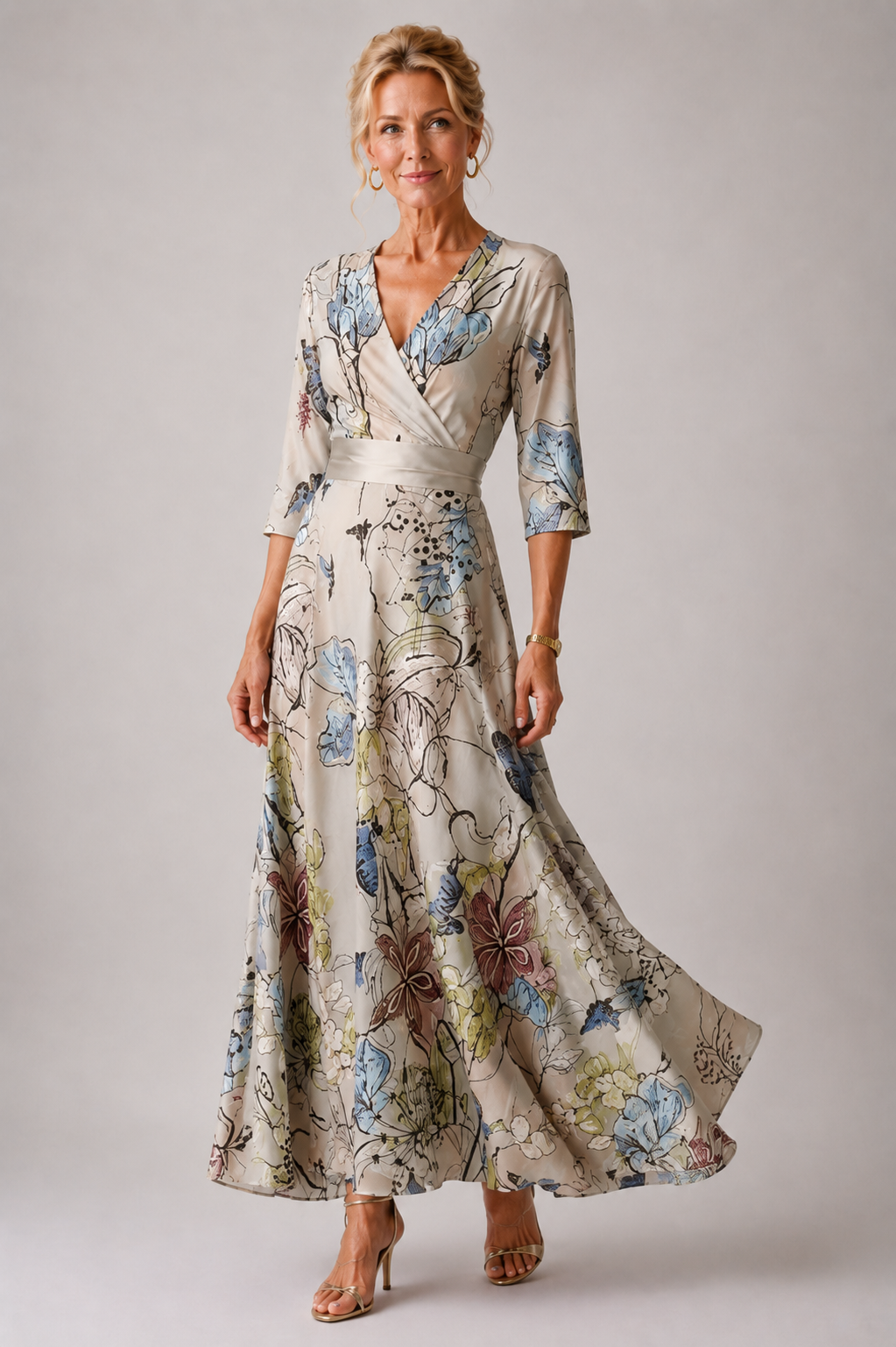 Ysa | Abito Elegante con Stampa Floreale