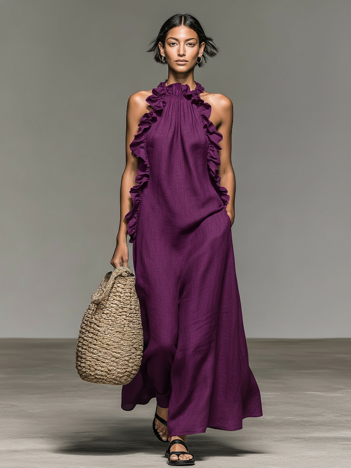 Gladys™ | Abito Lungo con Tasche