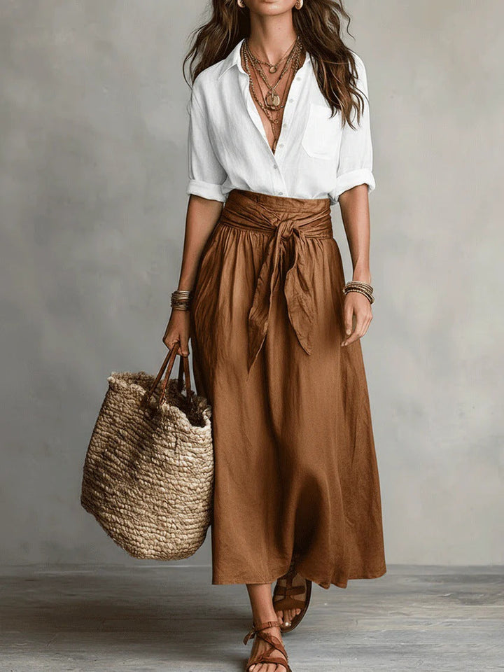 Camilla | Completo Midi con Cintura in Vita