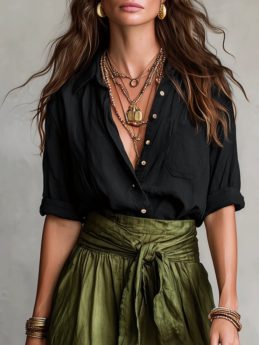 Camilla | Completo Midi con Cintura in Vita