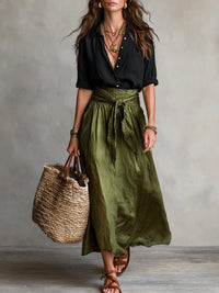 Camilla | Completo Midi con Cintura in Vita