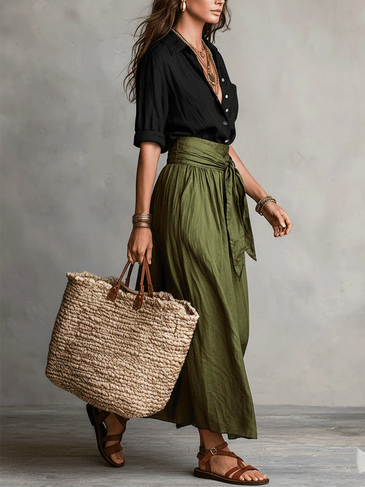 Camilla | Completo Midi con Cintura in Vita