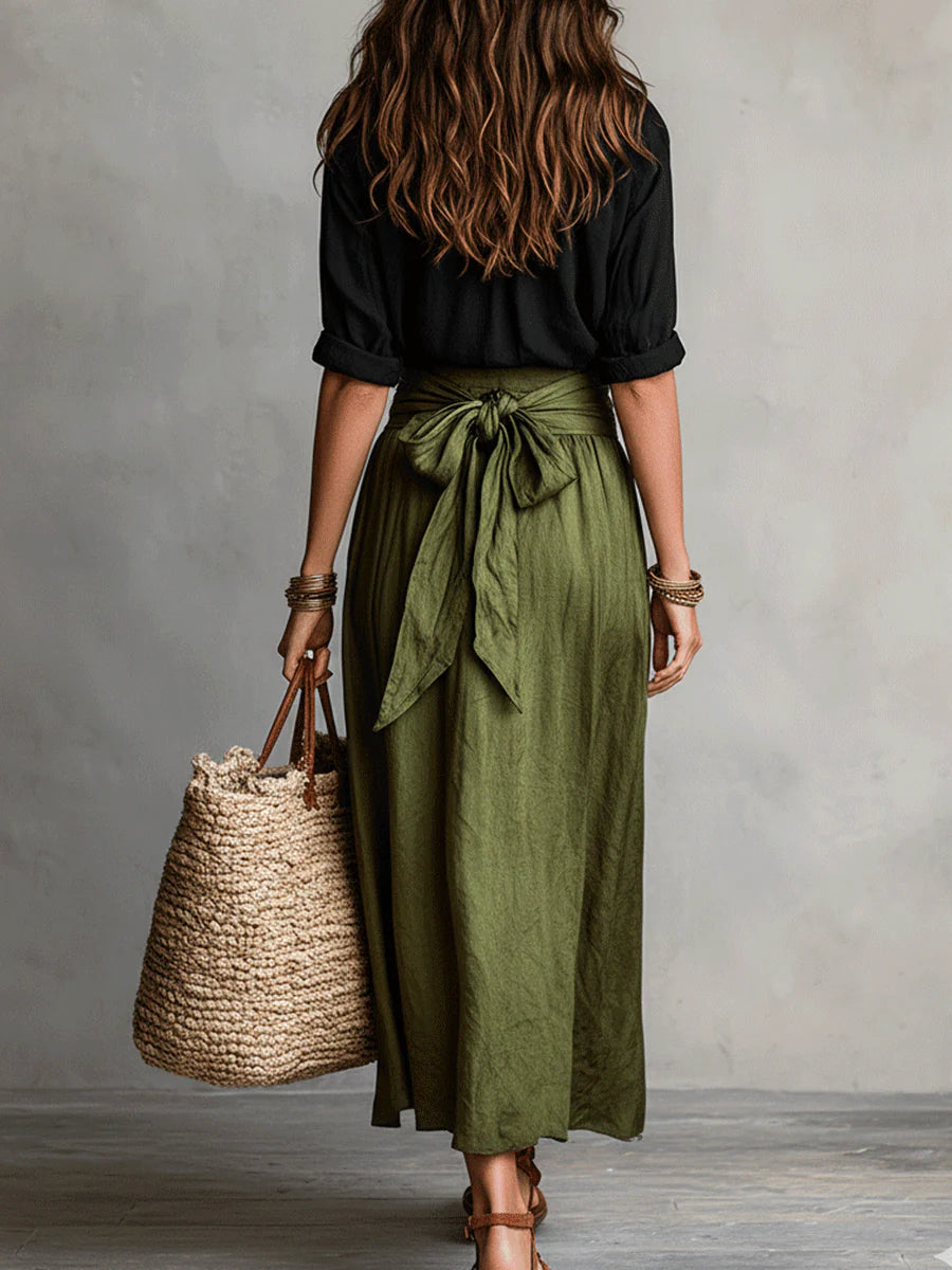 Camilla | Completo Midi con Cintura in Vita