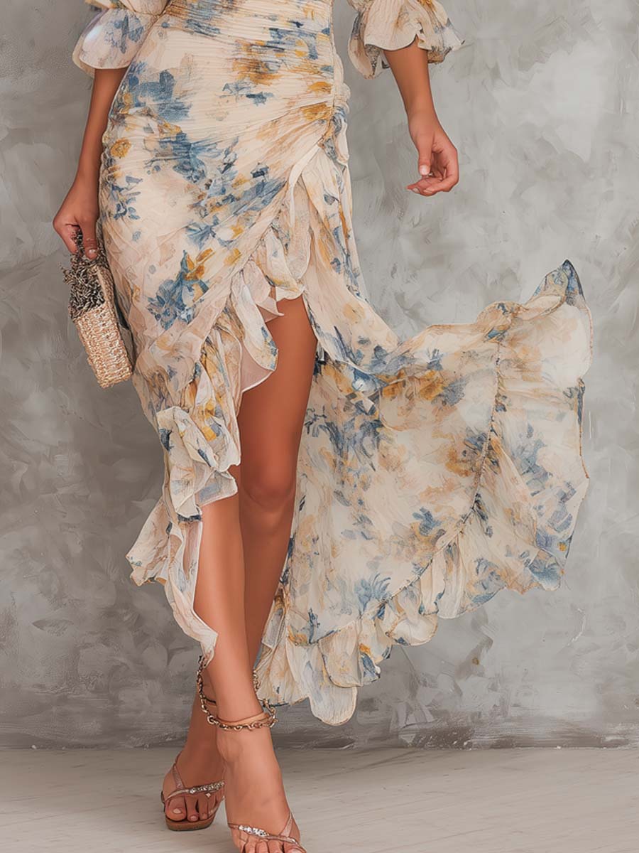 Cassia™ | Abito Lungo Floreale