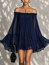 Ondina | Off-the-Shoulder Ruffle Mini Dress with Bell Sleeves
