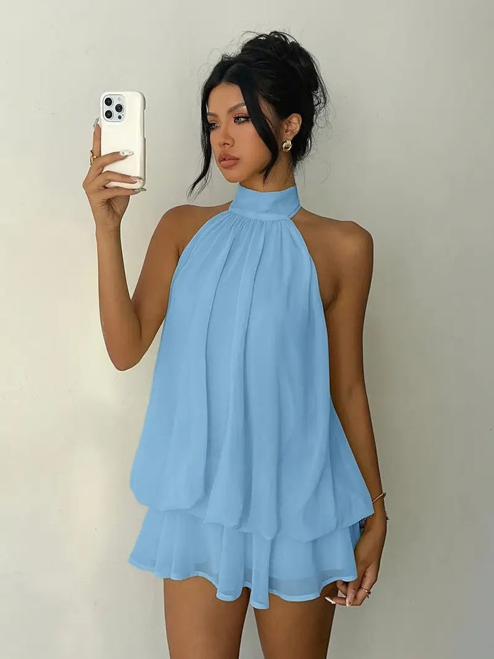 Piuma | Lightweight Flowing Layered Mini Dress
