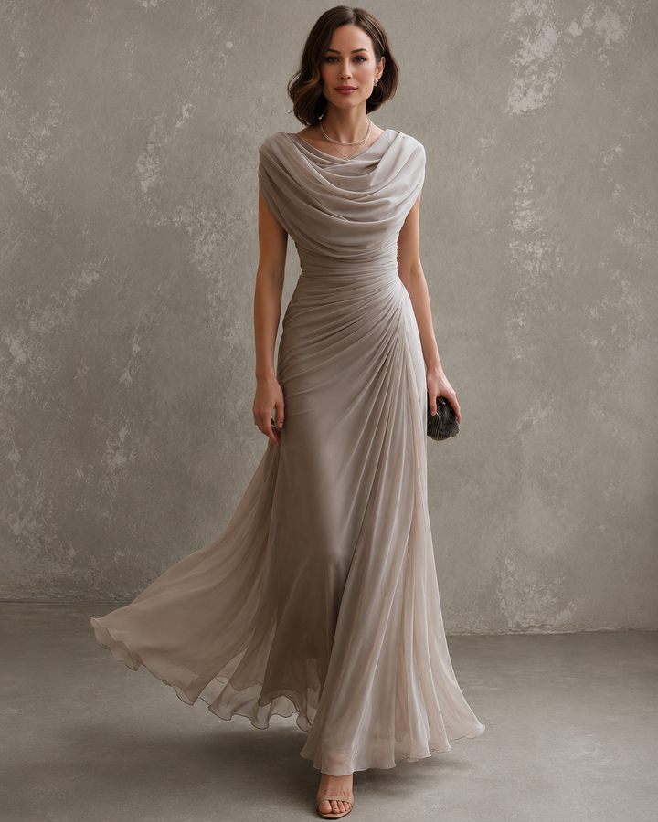 Jilliann™ | Abito Lungo Drappeggiato
