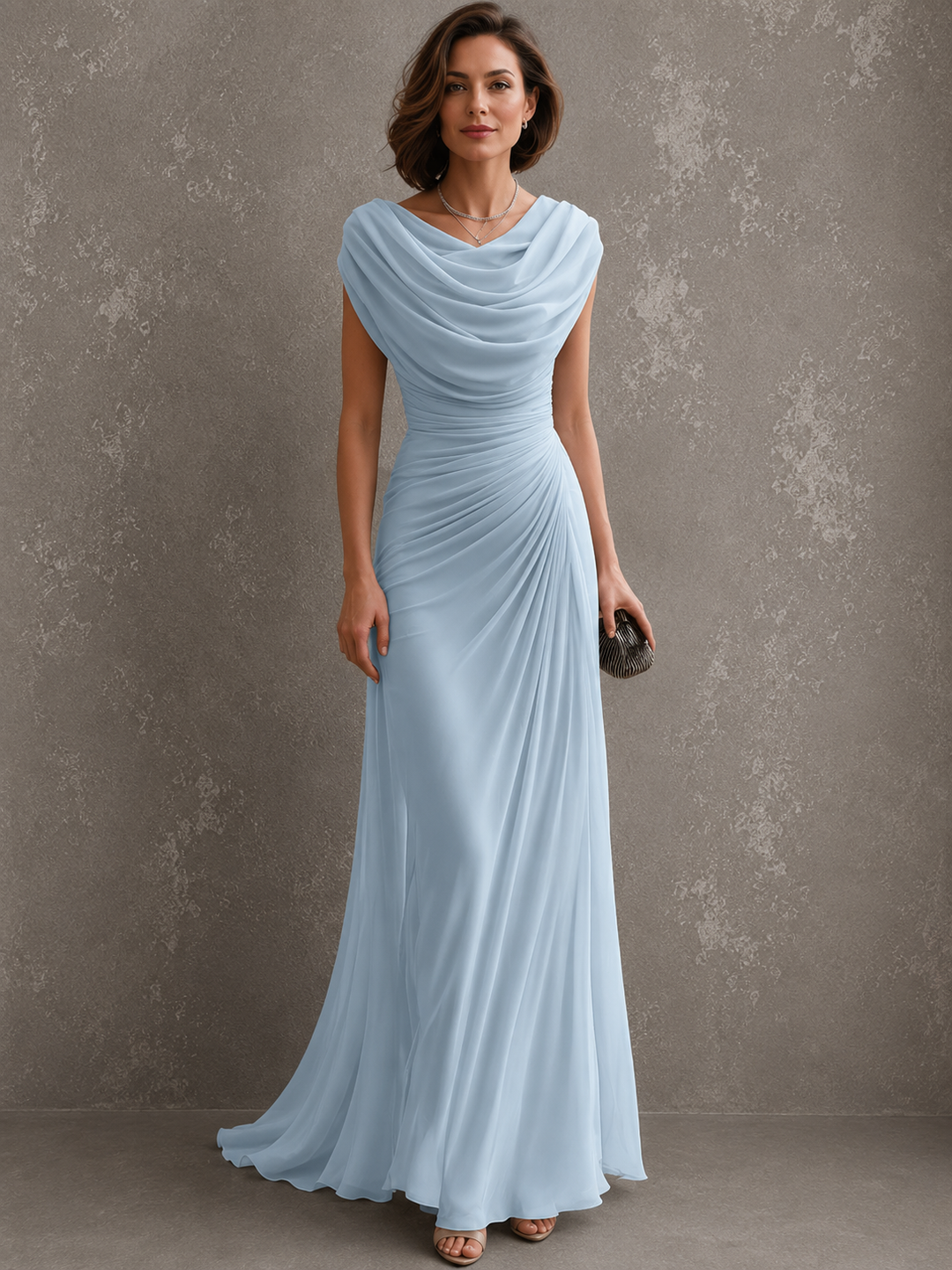 Jilliann™ | Abito Lungo Drappeggiato