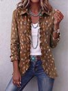 Ninfa | Giacca con Stampa Animalier e Volant