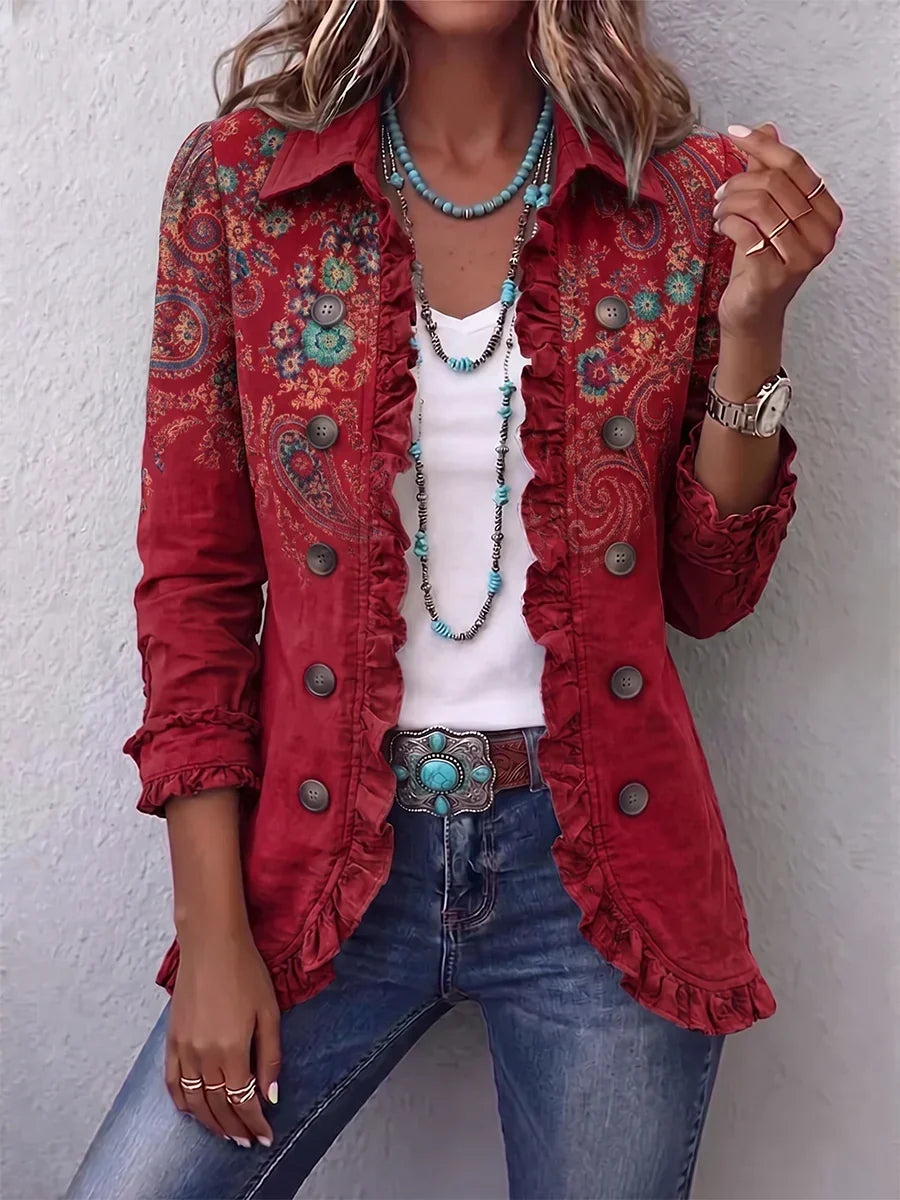 Immacolata | Cashmere Jacket with Ruffles