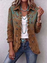 Marcella | Cashmere Jacket with Ruffles