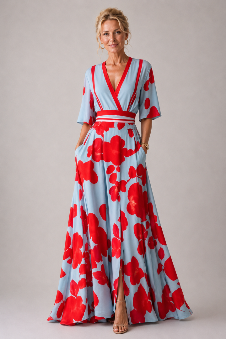 Ysa | Abito Elegante con Stampa Floreale